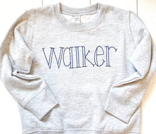 Load image into Gallery viewer, Toddler Sketch Embroidery Crewneck

