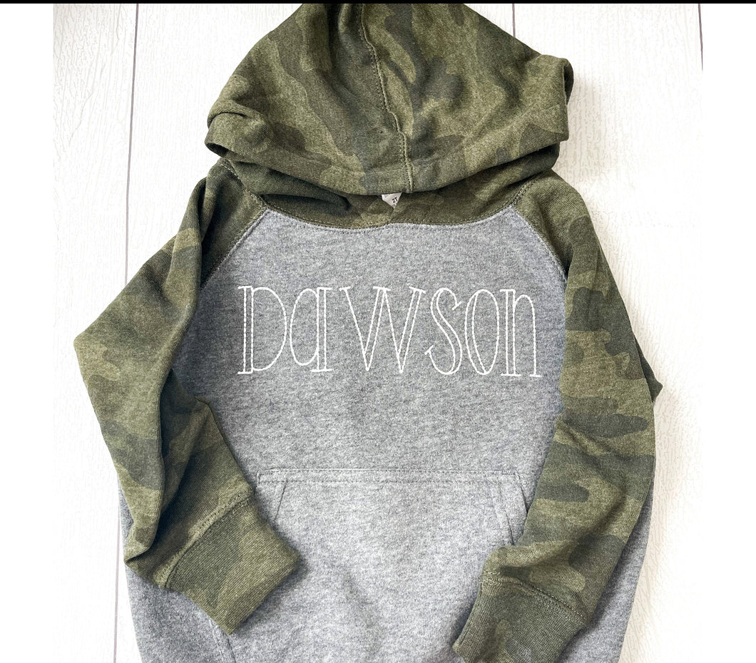 Camo Embroidery Hoodie