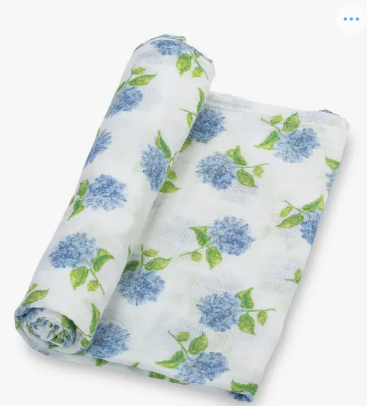 You Had Me At Hydrangea Baby Swaddle Blanket