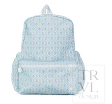 Load image into Gallery viewer, Backpack- Petite Fleur Blue
