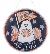 Load image into Gallery viewer, Boo Ghost/Santa Ho Ho Ho Burlee
