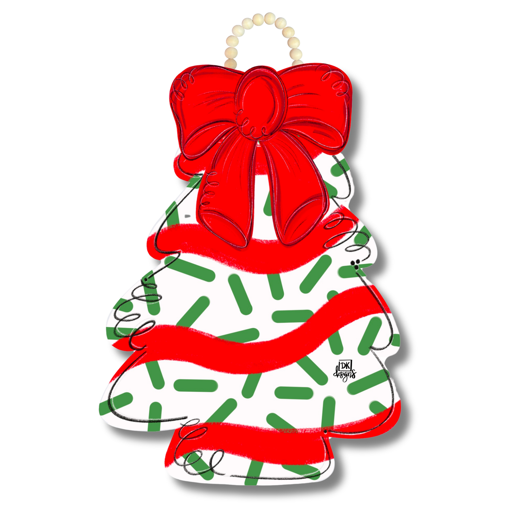 Christmas Cake Door Hanger