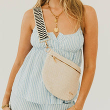 Load image into Gallery viewer, Westlyn Woven Bum Bag - TOP SELLER: Woven Checkered Coffee
