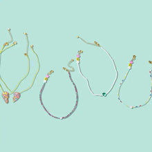 Load image into Gallery viewer, Beaded Necklace - Pastels w/ Gold Cross - Izzy
