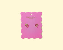 Load image into Gallery viewer, Stud Earrings - Gold-Plated Heart Shapes - Louisa
