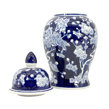 Load image into Gallery viewer, Classic Urn Shape Chinoiserie Ginger Jar 14": Dark Blue &amp; White
