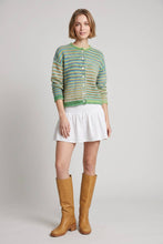 Load image into Gallery viewer, TF26-0715 - Multi color button up cardigan: MOCHA MIX / S-M-L(3-2-1)
