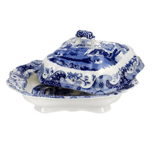 Load image into Gallery viewer, Spode Blue Italian Covered Vegetable Dish
