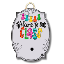 Load image into Gallery viewer, Bright Bloom &quot;Welcome to Our Class&quot; Hanger + Mini

