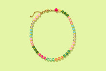 Load image into Gallery viewer, Beaded Necklace - Multi-Colored + Yellow Beads - Grace
