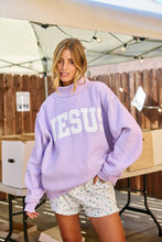 Load image into Gallery viewer, 'JESUS' Embroidered Mock Neck Sweatshirt

