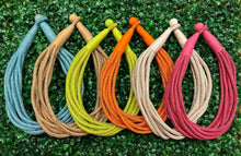 Load image into Gallery viewer, &quot;Original&quot; Slub 8-Strand Necklace (orange)
