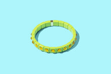 Load image into Gallery viewer, Enamel Stretch Bracelet - Small Gems - Maeve - Asst Colors: Multi-Colored
