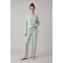 Load image into Gallery viewer, TF26-0273P - Brushed stripe pants: SAGE/GREEN / S-M-L(3-2-1)
