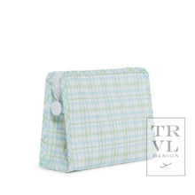 Load image into Gallery viewer, Roadie Medium - Classic Plaid Green Zip Pouch

