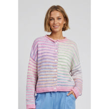 Load image into Gallery viewer, TF26-0715 - Multi color button up cardigan: MOCHA MIX / S-M-L(3-2-1)
