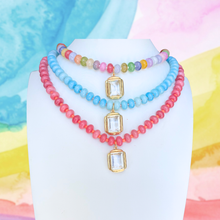 Load image into Gallery viewer, Candy Beaded Necklace: Pink
