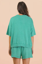 Load image into Gallery viewer, Mineral Washed Knit Casual Top &amp; Shorts: PINK
