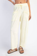 Load image into Gallery viewer, P566437-Ankle Length Cotton Slub Barrel Pant: Lemonilla / S-M-L (2-2-2)
