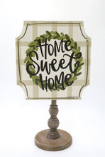 Load image into Gallery viewer, Home Sweet Home Cut Corner Topper: 12 inch Topper with peg (fits in the base)
