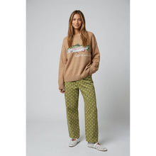 Load image into Gallery viewer, TF26-0628 - Fish sweater with "catch &amp; release" embroidery: CAMEL / S-M-L(3-2-1)
