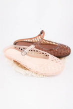 Load image into Gallery viewer, NEMO Jelly Mary Jane Flats Woven Lattice Mesh Shoes: CLEAR / B18
