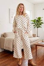 Load image into Gallery viewer, (Original Design) Heavy Scuba Polka Dot Long Sleeve Set: CREAM/BLACK / M
