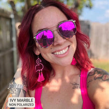 Load image into Gallery viewer, Ivy - Women's Oversized Square Sunglasses: MARBLE

