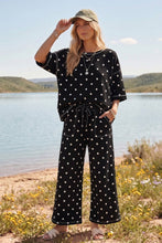 Load image into Gallery viewer, (Original Design) Heavy Scuba Polka Dot Short Sleeve Set: RED/WHITE / L
