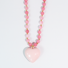 Load image into Gallery viewer, Sweet Rosé Heart Necklace
