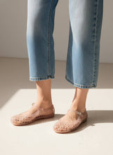 Load image into Gallery viewer, NEMO Jelly Mary Jane Flats Woven Lattice Mesh Shoes: BROWN / B18
