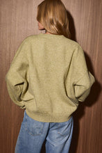 Load image into Gallery viewer, Goldendoodle Dog Graphic Oversized Crew Neck Sweater: OLIVE / M
