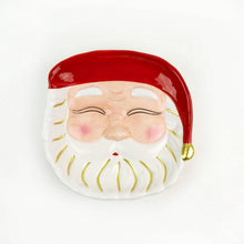 Load image into Gallery viewer, Red Santa Dessert Plate
