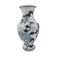 Load image into Gallery viewer, Blue/White Chinoiserie Indoor Ceramic  Vase 14"

