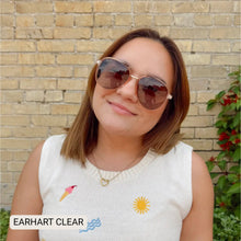 Load image into Gallery viewer, Earhart - Women’s Aviator Sunglasses–Polarized Everyday Chic: Marble
