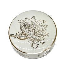 Load image into Gallery viewer, White &amp; Brown Chinoiserie Ceramic Urn Style Jar 10"
