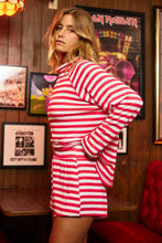 Load image into Gallery viewer, Red and White Stripe Shorts
