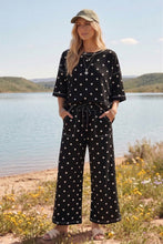 Load image into Gallery viewer, (Original Design) Heavy Scuba Polka Dot Short Sleeve Set: RED/WHITE / M
