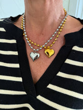 Load image into Gallery viewer, SMALL BUBBLE HEART NECKLACE: SILVER
