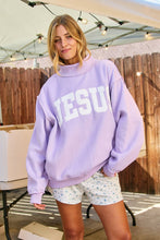 Load image into Gallery viewer, 'JESUS' Embroidered Mock Neck Sweatshirt

