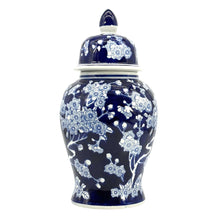 Load image into Gallery viewer, Classic Urn Shape Chinoiserie Ginger Jar 14": Dark Blue &amp; White
