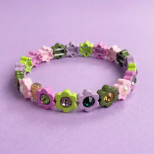 Load image into Gallery viewer, Enamel Stretch Bracelet - Flowers - Daisy - Assorted Styles: Pink + Blue
