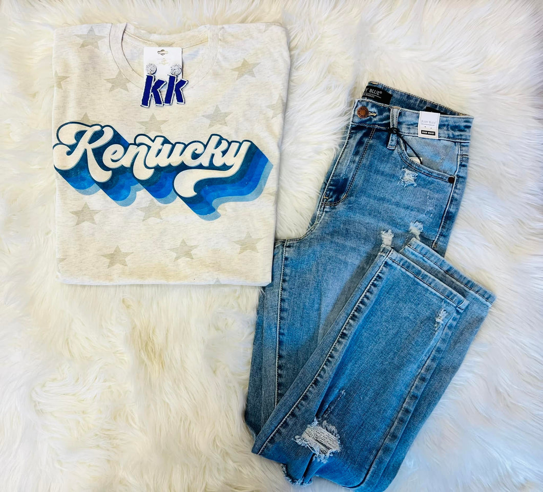 Kentucky Cream Stars Tee