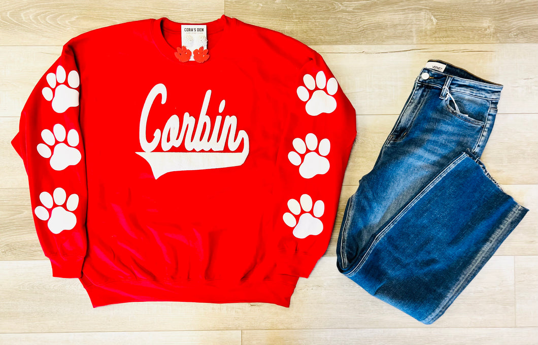 Corbin Paw Crewneck